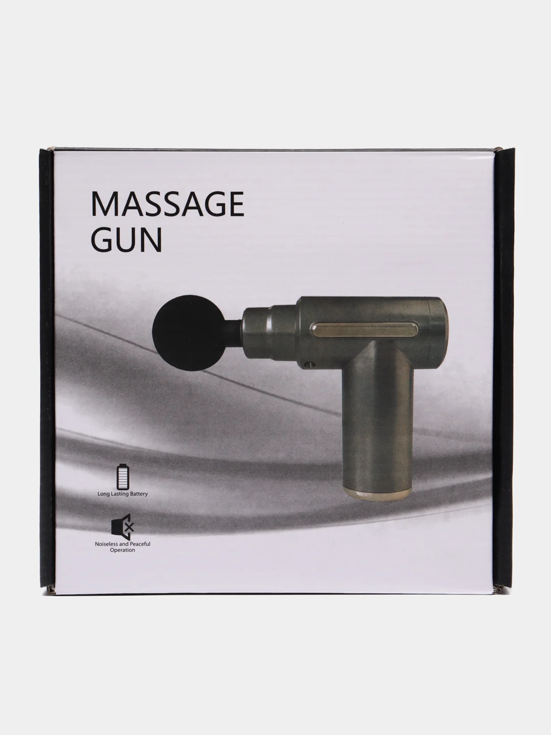 Тёмно-зелёный мышечный массажер для тела Fascial Gun, перкуссионный, фасциальный