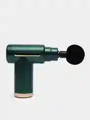 Тёмно-зелёный мышечный массажер для тела Fascial Gun, перкуссионный, фасциальный