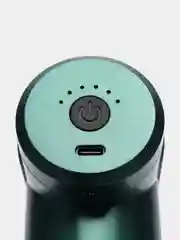 Тёмно-зелёный мышечный массажер для тела Fascial Gun, перкуссионный, фасциальный