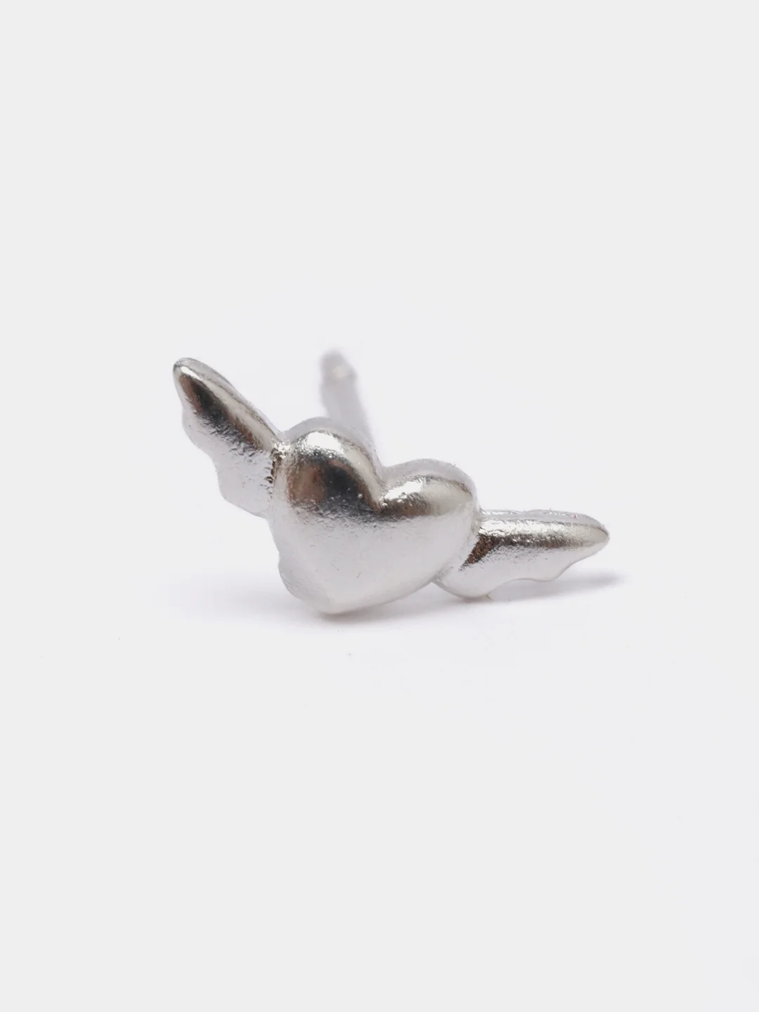 Серебряный серьги "Сердце"