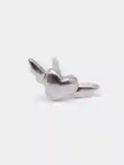 Серебряный серьги "Сердце"