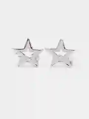 Серебряный серьги "Звезда"