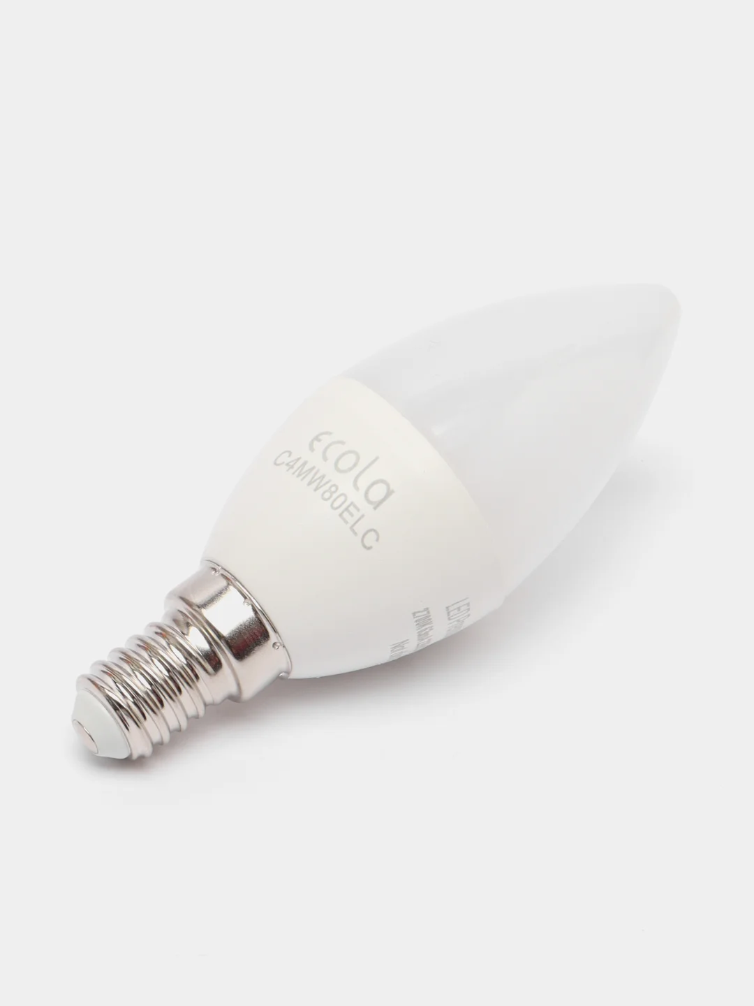 Лампа светодиодная Ecola LED Premium (0% коэф. пульсации) 8W 220V Свеча E14 2700К (теплый)