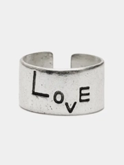 Открытое кольцо Love, регулируемое