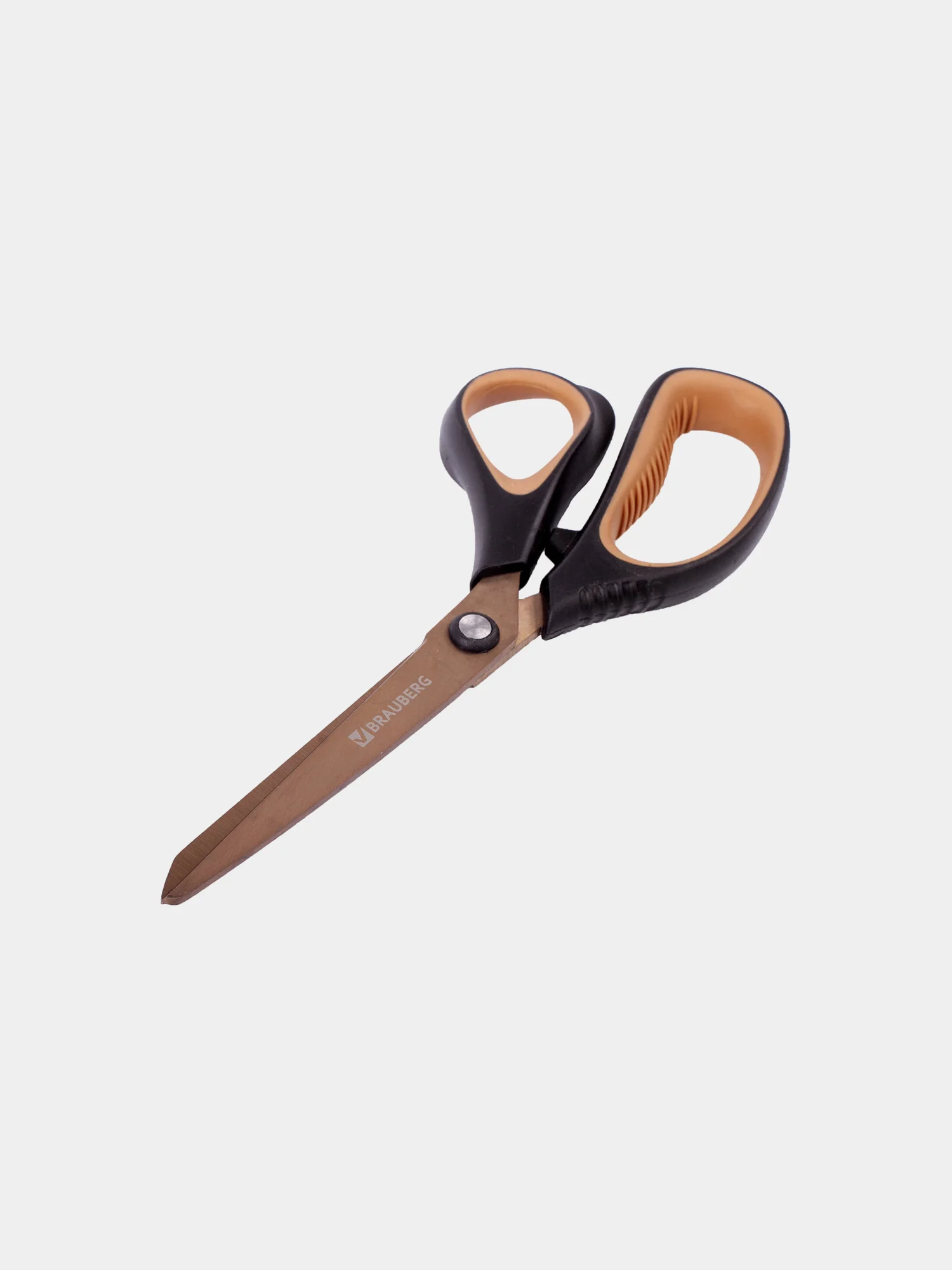 Ножницы BRAUBERG "Heavy Duty", 210 мм, титановое покрытие, 2-х сторонняя заточка, 236790