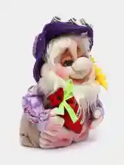 Бежевый меланж игрушка "Домовенок"