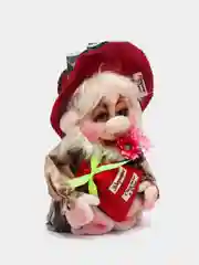 Бордовый игрушка "Домовенок"