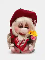 Вишнёвый игрушка "Домовенок"
