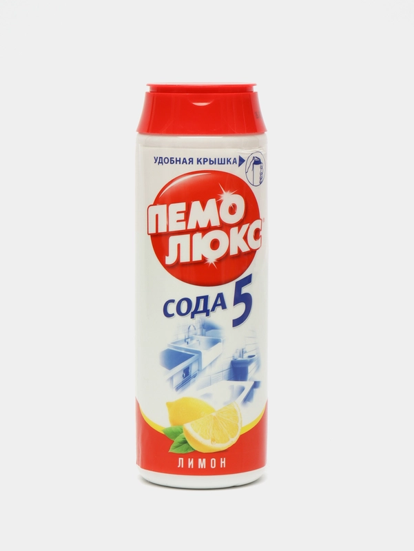 Чистящее средство Пемолюкс "Сода 5 - лимон", порошок, универсальный, 480 г