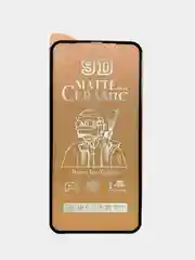 Черный защитное стекло для iPhone 11, XR, 14,Х, 11 Pro, 13 Pro, 8, SE 2020, керамическое, матовое