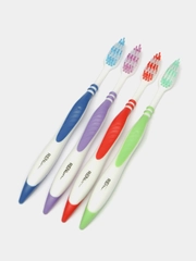 Зубная щётка Rendal Classic, средней жёсткости, 4 штуки