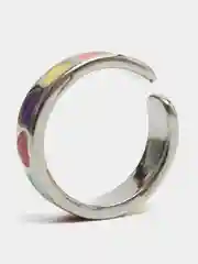 Серебряный колечко "Сердечки"