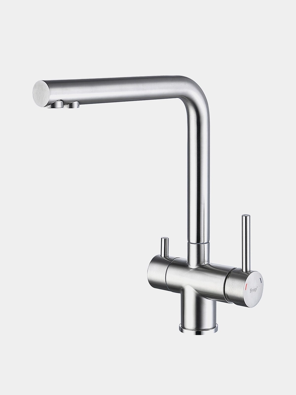 Смеситель для кухни Frap F43899-3, из нержавеющей стали, с фильтром подключения воды