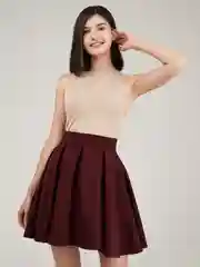 Бордовый milena21 Юбка женская полусолнце