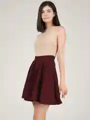 Бордовый milena21 Юбка женская полусолнце