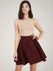 Бордовый milena21 Юбка женская полусолнце