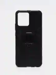Черный чехол противоударный с кольцом-держателем на Realme C30