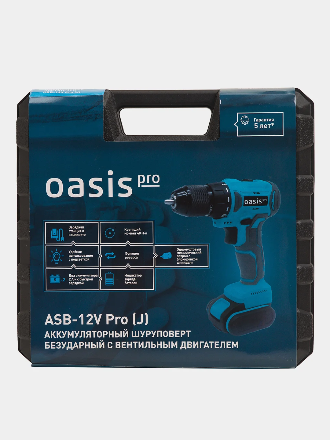 Голубой аккумуляторный шуруповерт Oasis ASB-12V Pro