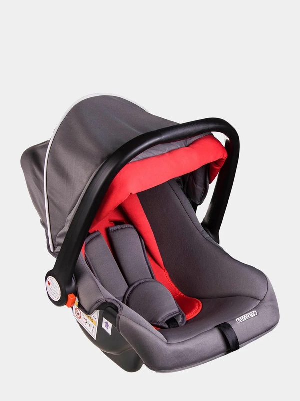 Автокресло детское SKYWAY "Егоза", 0-13 кг, 0-1 лет, серо-красное S02801018