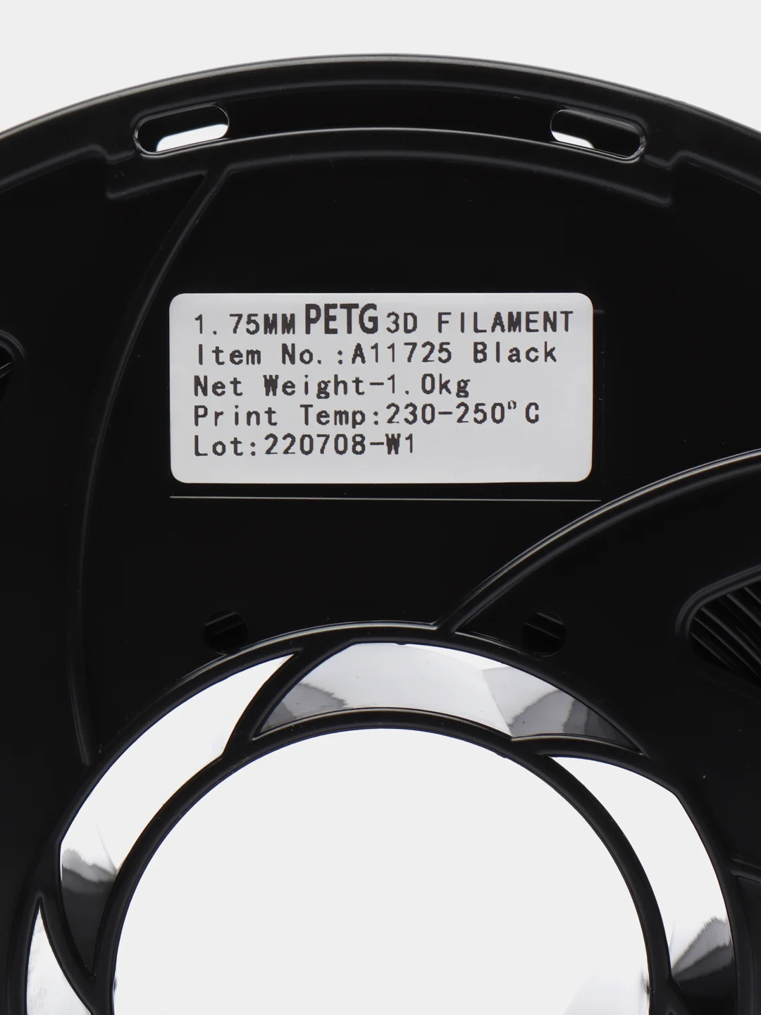Черный пластик филамент для 3D принтера PETG, 1 кг, 1,75 мм