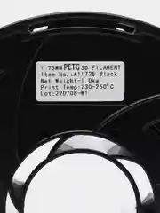 Черный пластик филамент для 3D принтера PETG, 1 кг, 1,75 мм