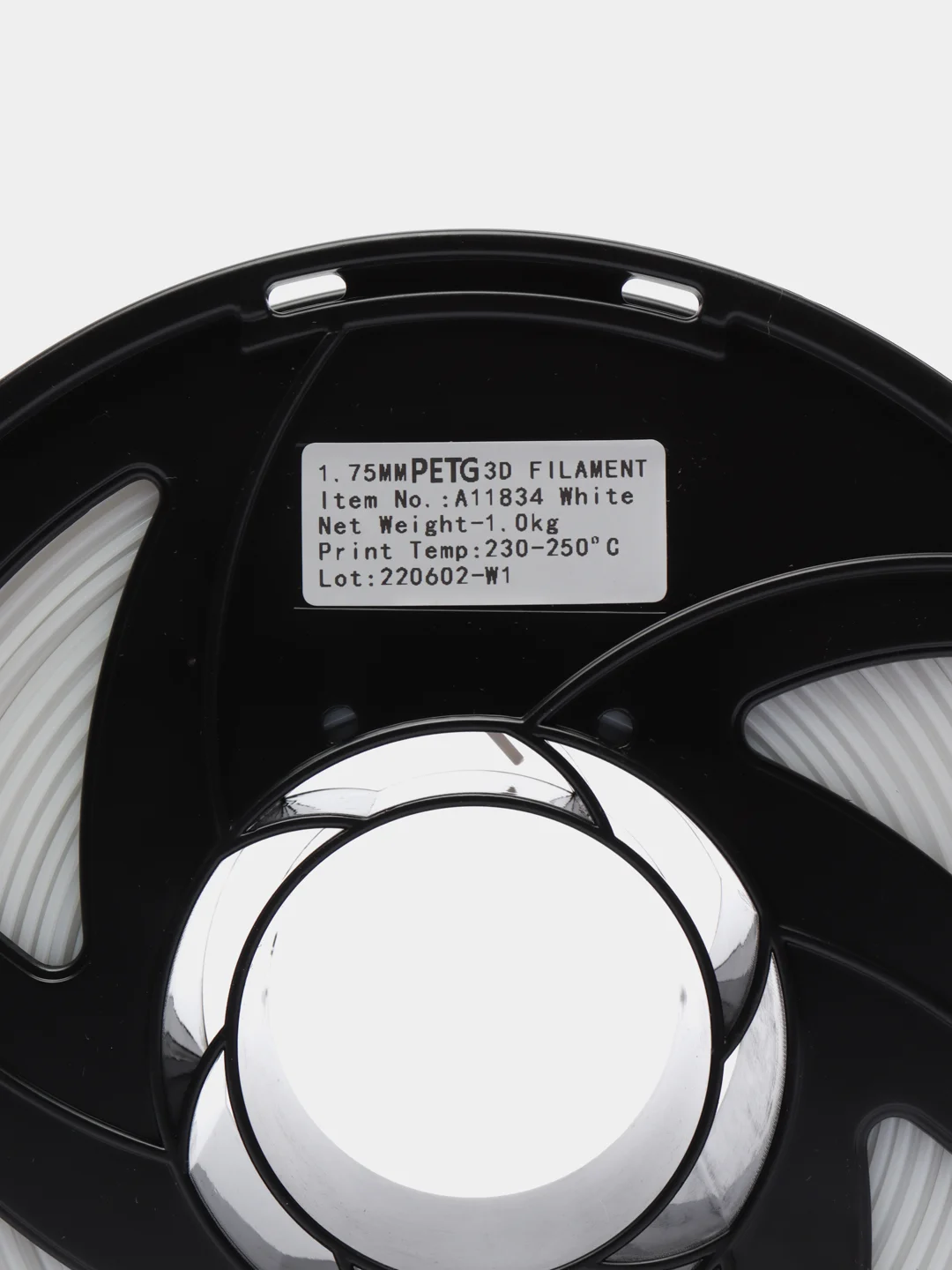 Белый пластик филамент для 3D принтера PETG, 1 кг, 1,75 мм