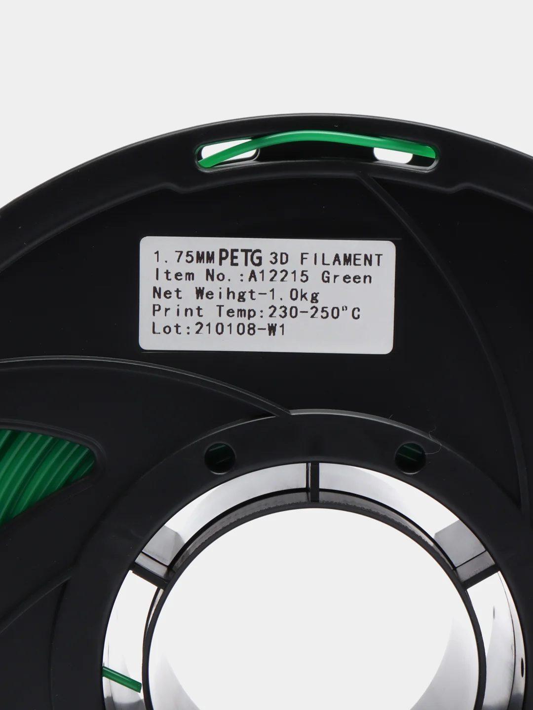 Зеленый пластик филамент для 3D принтера PETG, 1 кг, 1,75 мм