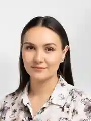 Серебряный серьги гвоздики со стразой / Пусет "Корона"