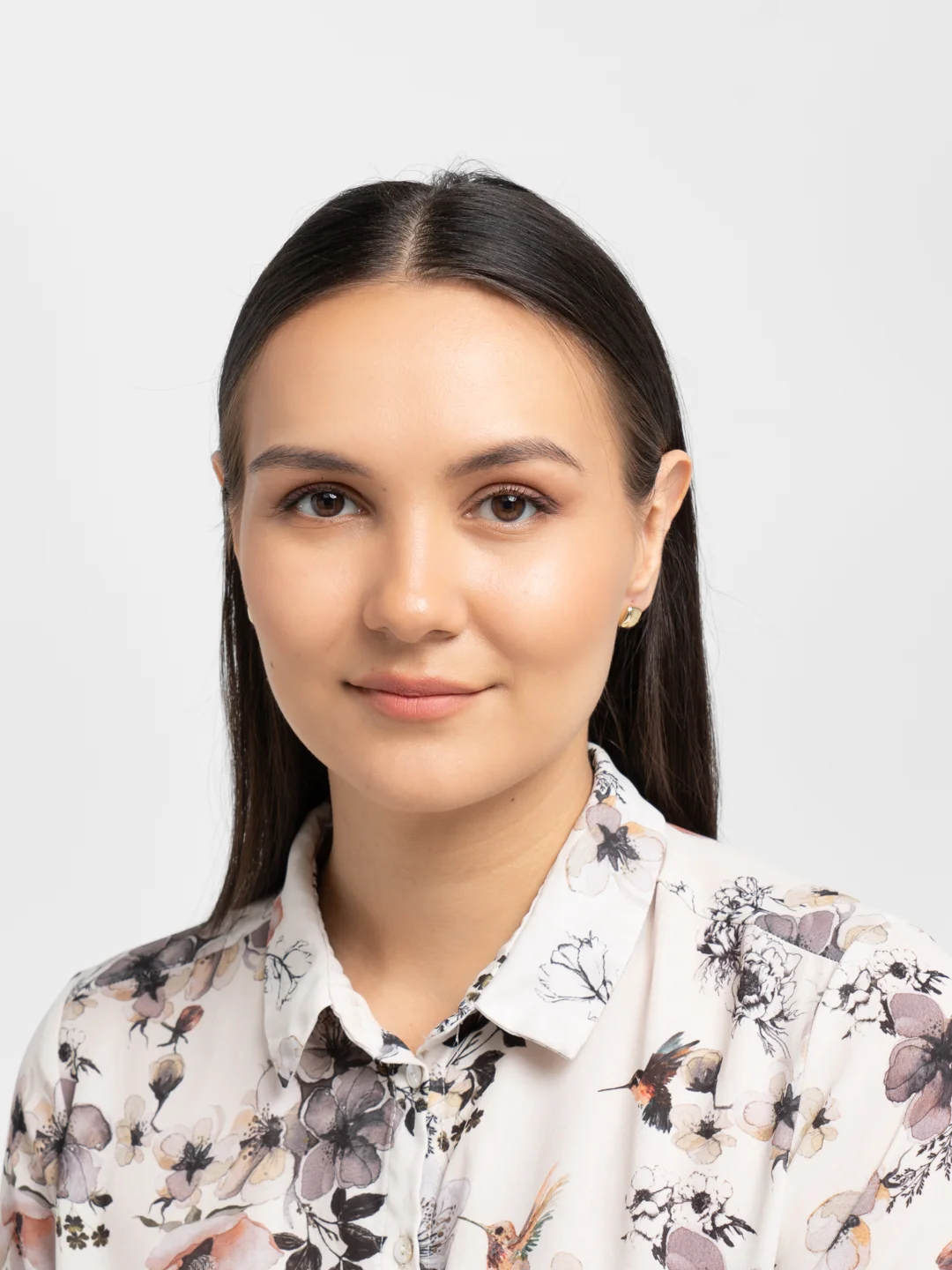 Золотой серьги скругленные