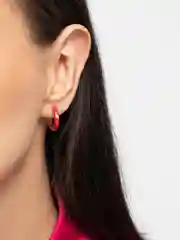 Красный серьги "Бублики"