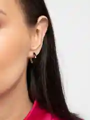 Черный серьги "Бублики"