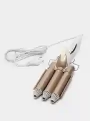 Плойка LuazON LW-09, керамическое покрытие, 35 Вт, d=25 мм, 220 С, белая