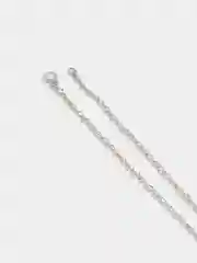 Серебряный цепочка на шею с подвеской "Конопляный Лист", мужская