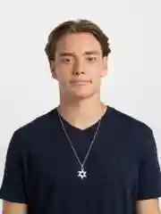 Цепочка на шею с подвеской "Шестиконечная звезда"