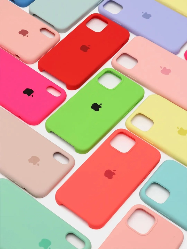 Чехол Silicone Case для iPhone (айфон) 7, 8, XS, XR, 11, 12, 13, XS Max, Pro, Max, Plus, силиконовый