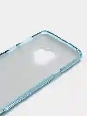 Голубой силиконовый чехол на Samsung Galaxy S9, с блестками