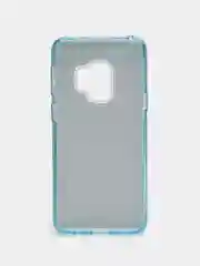 Голубой силиконовый чехол на Samsung Galaxy S9, с блестками
