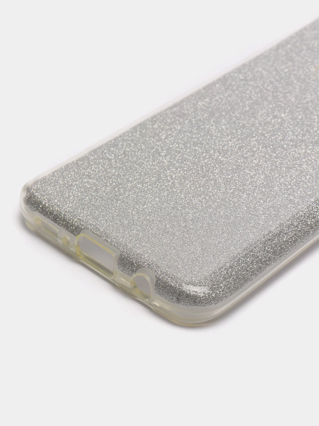 Серебряный силиконовый чехол на Samsung Galaxy S9, с блестками