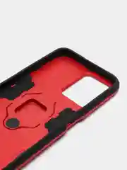 Красный чехол противоударный с кольцом-держателем на Realme C35 (Реалми С35)