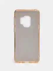 Золотой силиконовый чехол на Samsung Galaxy S9, с блестками