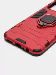 Красный чехол противоударный с кольцом-держателем на Realme C30