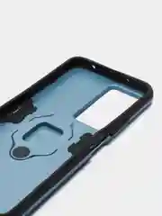 Синий меланж чехол противоударный на Xiaomi Poco F4, с кольцом-держателем