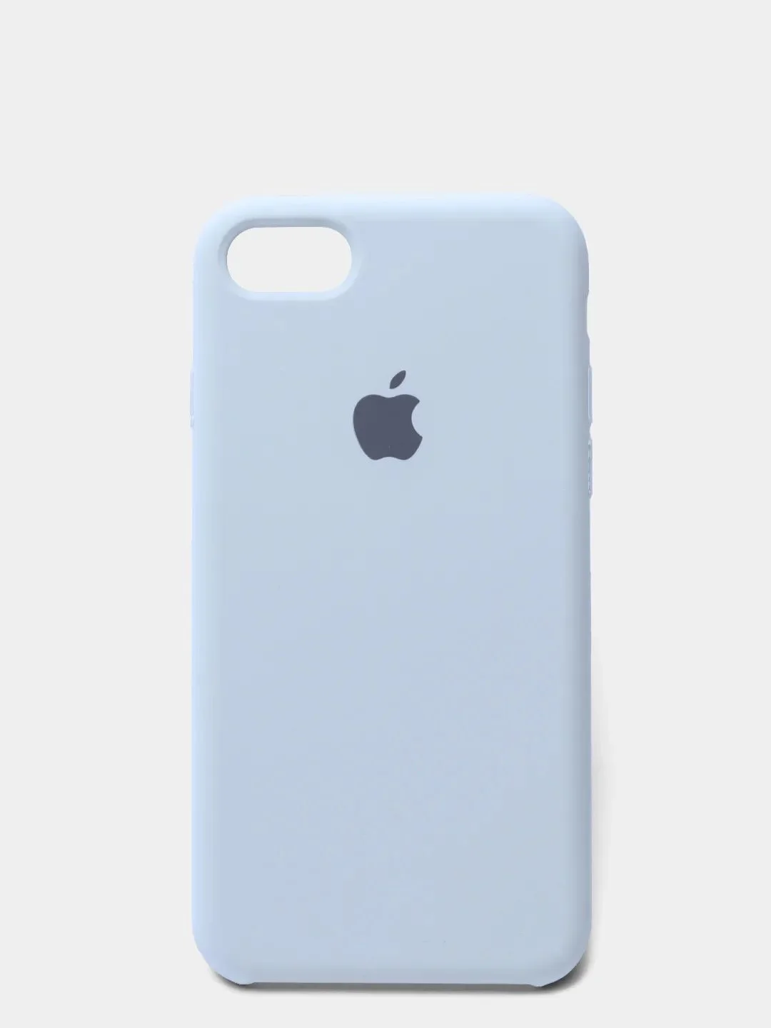 Голубой чехол Silicone Case для iPhone (айфон) 7, 8, XS, XR, 11, 12, 13, XS Max, Pro, Max, Plus, силиконовый