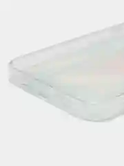 Тёмно-серый силиконовый чехол на Apple iPhone 14 Pro Max / Айфон 14 Про Макс прозрачный, с рисунком