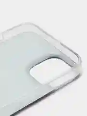 Бирюзовый силиконовый чехол на Apple iPhone 14 / Айфон 14 прозрачный, с рисунком, защита камеры