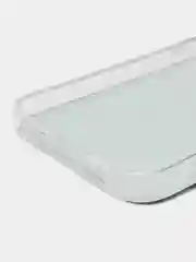 Бирюзовый силиконовый чехол на Apple iPhone 14 / Айфон 14 прозрачный, с рисунком, защита камеры
