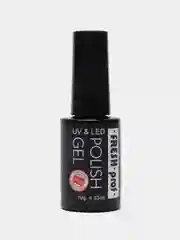 Бордовый гель лак для ногтей Fresh Prof Charmel, 10г с глиттером, бордовый, бежевый, голубой