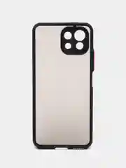 Черный чехол для Xiaomi Mi 11 Lite, защитой камеры, с матовой спинкой