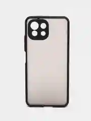 Черный чехол для Xiaomi Mi 11 Lite, защитой камеры, с матовой спинкой