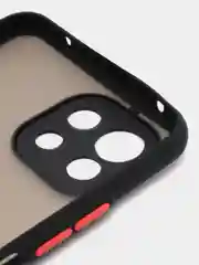 Черный чехол для Xiaomi Mi 11 Lite, защитой камеры, с матовой спинкой